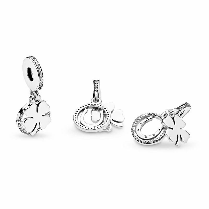 Pandora Lucky Day Dangle Charm Ireland - Sterling Silver/Cubic Zirconia - 526473CKS